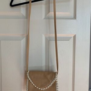 Big Buddha Camel/Cream/Coral Small Crossbody Handbag